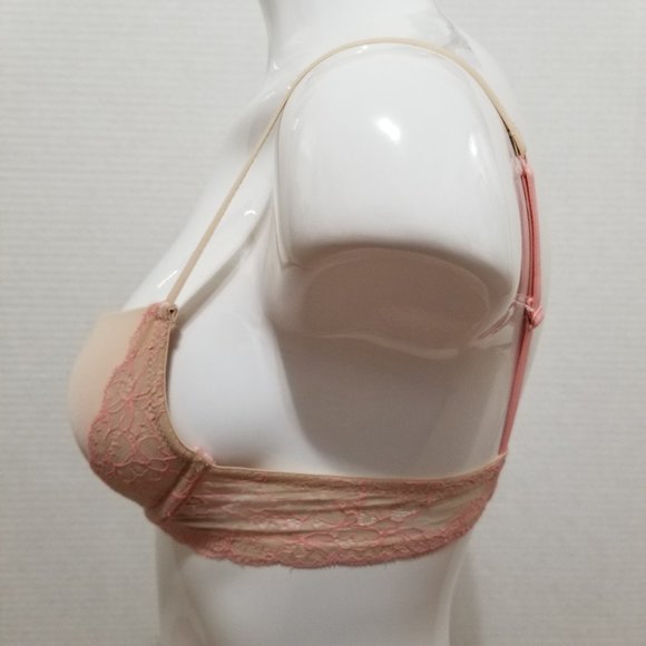 Xhilaration bra 34A Lace Push-Up floral bow unlined wings 2013 - Picture 2 of 14